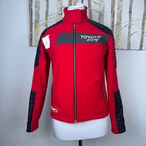 Toyota Racing Development Softshell Motorcycle Jacket Women Red Black Small